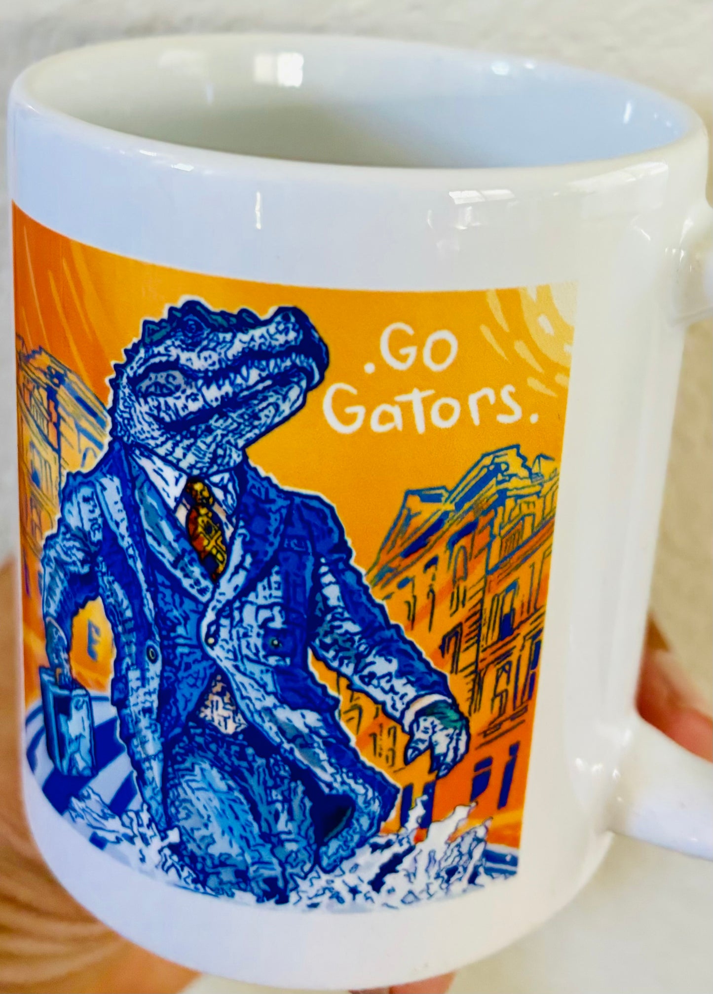 GO GATORS coffee mug