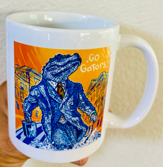 GO GATORS coffee mug