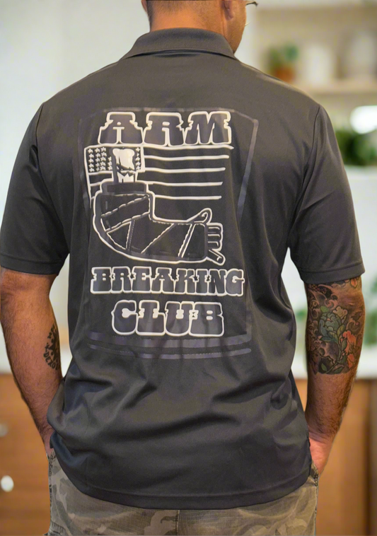 Arm Breaking Club collared shirt for men